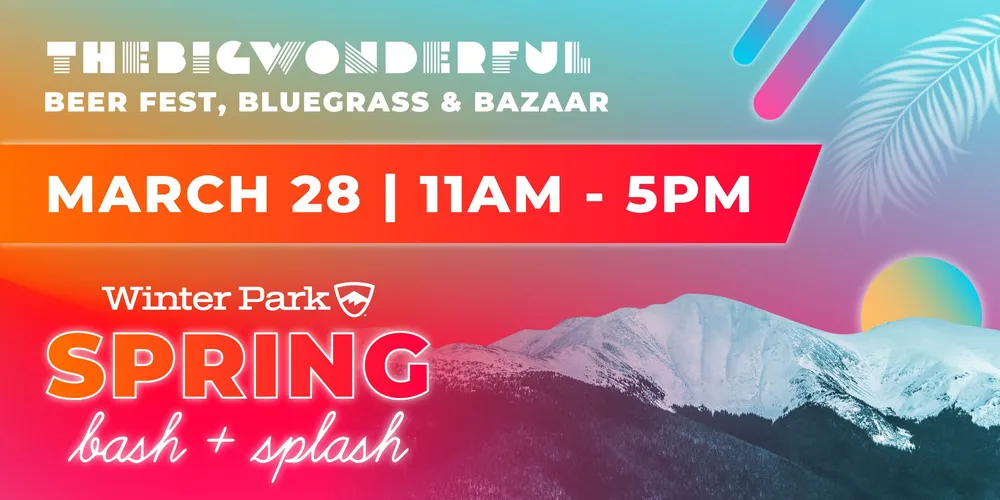The Winter Park Spring Bash and Splash banner: THEBIGWONDERFUL Beer Fest, Bluegrass and Bazaar, March 28, 11 AM to 5 PM